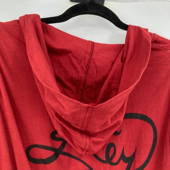 Key Closet Medusa Red Graphic Y2K Hooded V Neck Dress Large NWOT - Picture 5 of 11